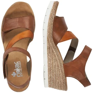 Rieker nu pieds sandales 61922 marron