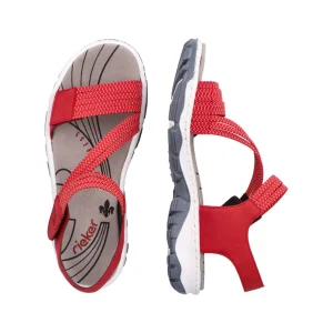Rieker nu pieds sandales 68871 rouge