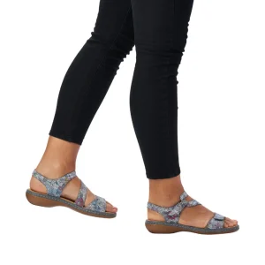 Rieker nu pieds sandales 659c7 bleu