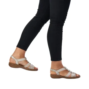 Rieker nu pieds sandales 62850 rose