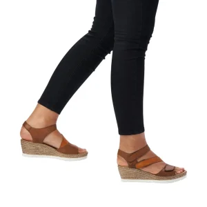 Rieker nu pieds sandales 61922 marron