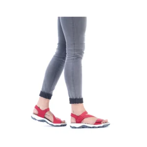Rieker nu pieds sandales 68871 rouge