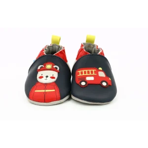 Robeez chaussons fireman marine