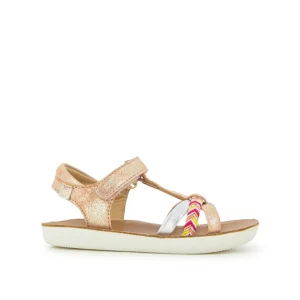 Shoopom nu pieds sandales goa salome corail