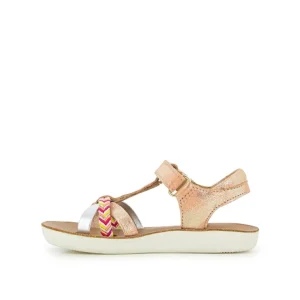 Shoopom nu pieds sandales goa salome corail